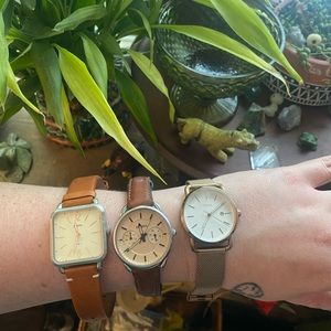 Rose Gold Fossil Watch